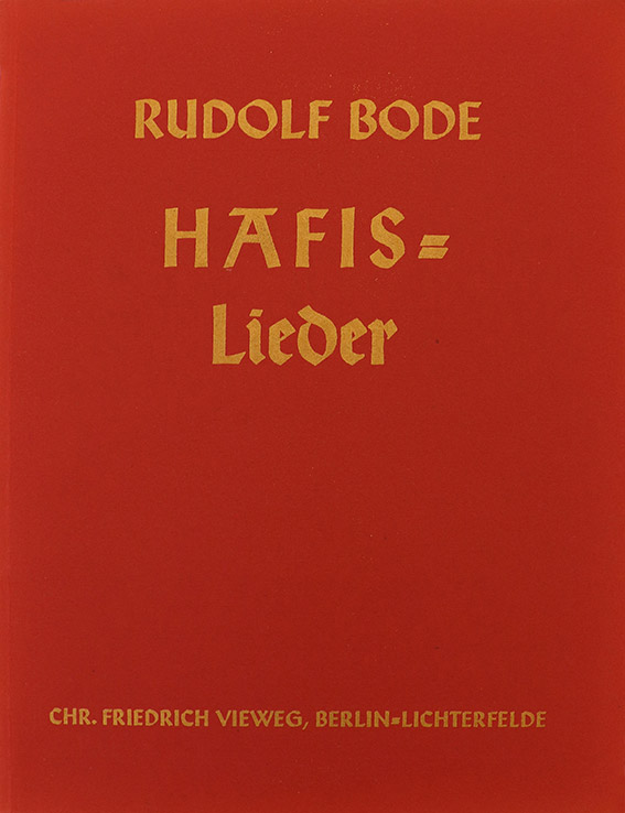 Rudolf Bode – Hafis Lieder