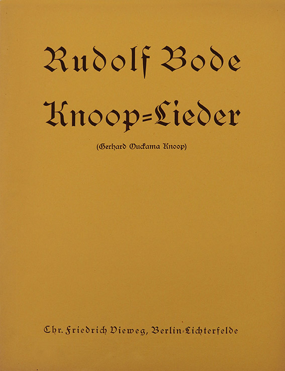 Rudolf Bode – Knoop Lieder