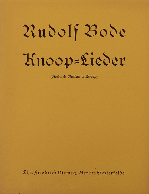 Rudolf Bode – Knoop Lieder