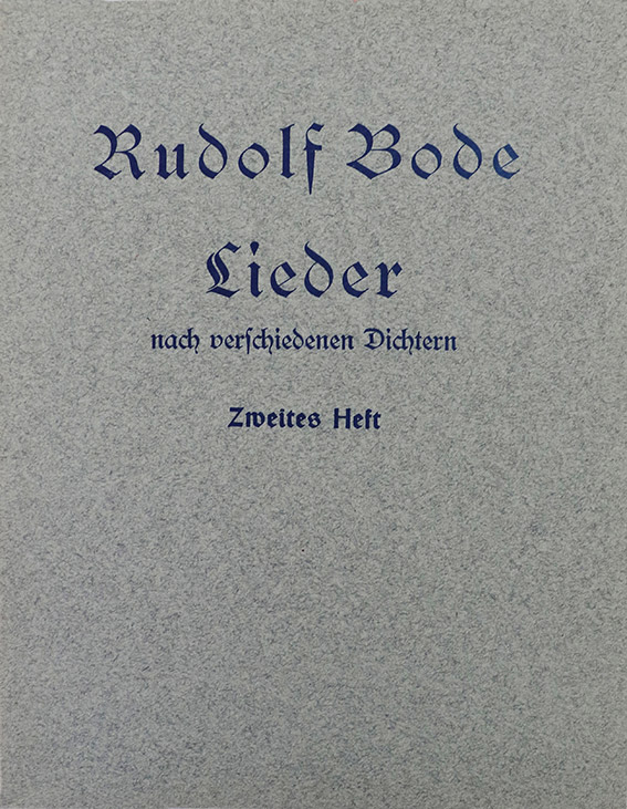Rudolf Bode – Lieder