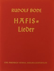 Rudolf Bode – Hafis Lieder 02